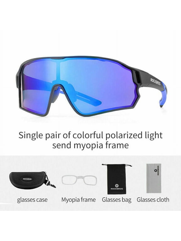Cycling Sunglasses Polarized Sports Sunglasses for Men Women UV400 with Myopia Frame