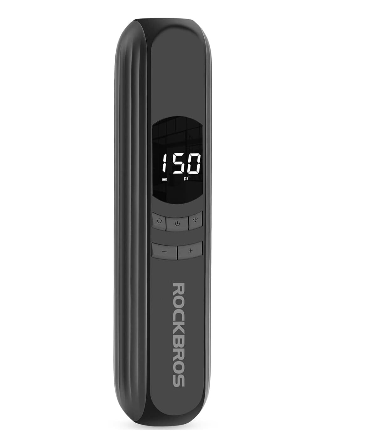ROCKBROS Electric Bike Pump, 150 Psi Tire Inflator Portable Air Compressor with Pressure Indicator and Self-Auto-Stop Detactor