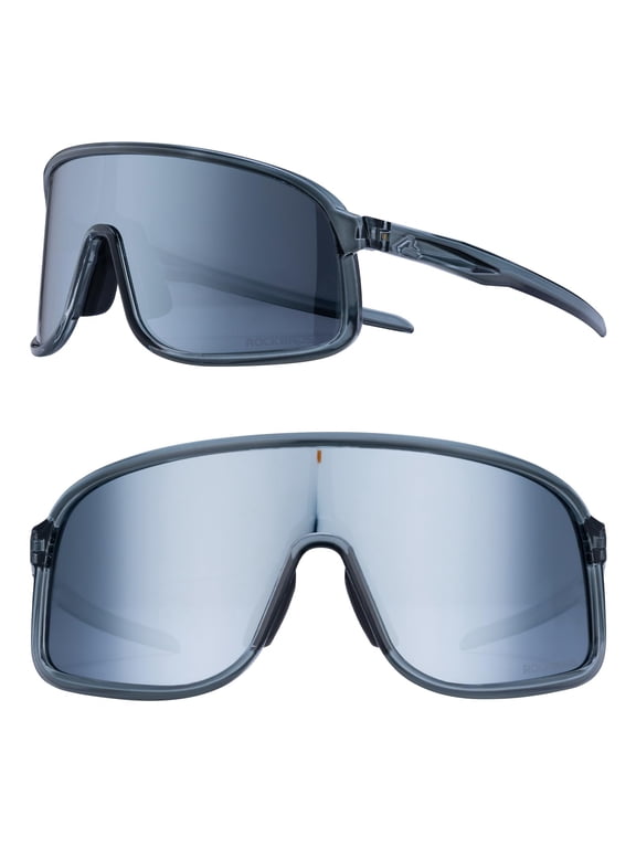 Polarized Sports Sunglasses UV400 Lightweight | Photochromic Adaptive Lens, 0.99oz Ultralight Oversized Sun Glasses Men Women Bike Glasses Gift for Cycling Running Hiking Fishing