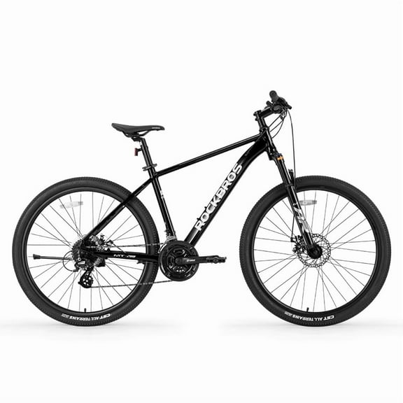 ROCKBROS MT200 Mountain Bike MTB 27.5-in Aluminum Frame Internal Wiring 8*3-speeds Shimano Shifting Lockable Front Fork Suspension Dual Disc Brake Bicycle