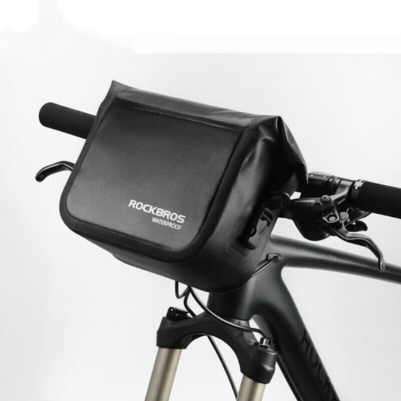ROCKBROS Folding Handlebar Bike Bag Frame Front Tube Pocket Shoulder Waterproof