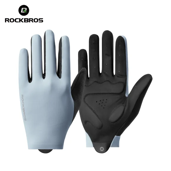 ROCKBROS Full Finger Cycling Gloves W/Padding,Anti-Slip Touchscreen & Breathable