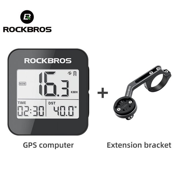 ROCKBROS GPS Bike Computer with Mount, Accurate Bike Speedometer