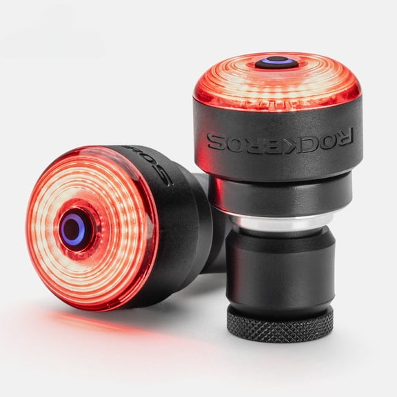 ROCKBROS Handlebar light, Bike Tail Light, Auto brake detect, IPX6 waterproof handlebar plug light, Co-frequency Bike Lights for Night Riding and Bicycle Safety