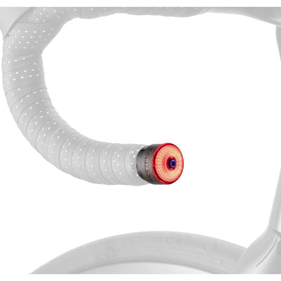 ROCKBROS Bike Tail Light Bike Handlebar End Plugs Light, Brake Sensing Rear Bike Light, 250mAh Rechargeable Light for Bicycle, IPX6 Waterproof Night Riding for MTB & Road Bike