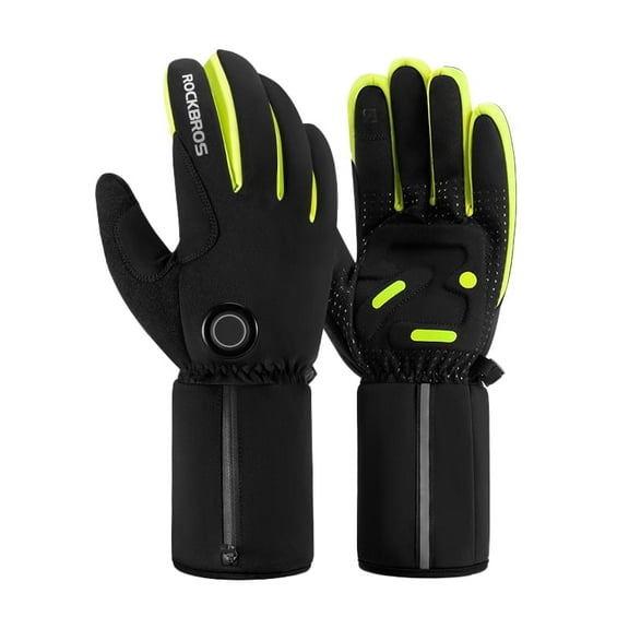 ROCKBROS Induction-heated gloves,rechargable motorcycling gloves,electric heating and intelligent temperature control gloves.