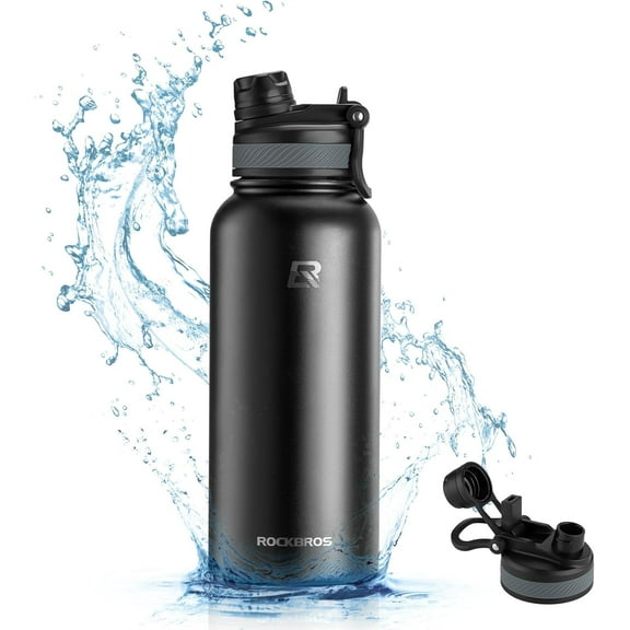 ROCKBROS Cycling Sport Water Bottle High-Capacity Insulated Thermal Hot/Cold Drinks 304 Stainless Steel 12H Heat Preservation/24H Cooling Bottle