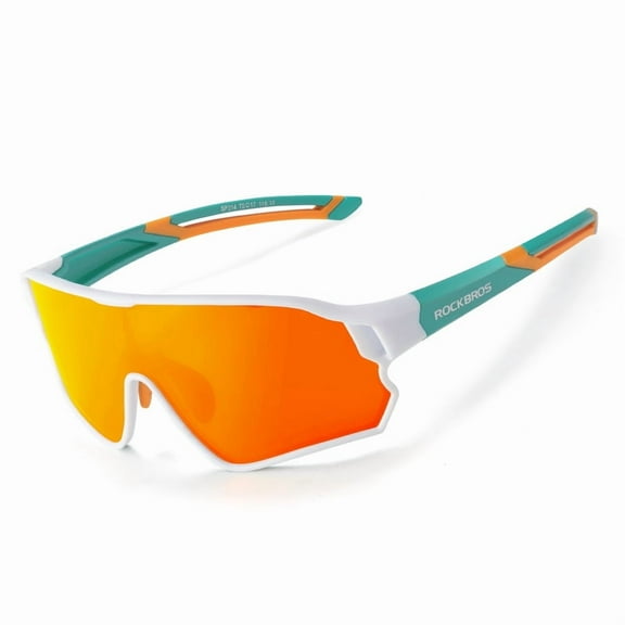 ROCKBROS Kids Wrap Sports Shield Baseball Cycling Sunglasses MultiColor 8-14 age