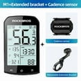thumbnail image 1 of ROCKBROS M1 Series Wireless Cycling Computers ANT+ Bluetooth Bicycle Computer, Mini Speedometer Odometer LCD Screen GPS/BDS/Galileo Position System, 1 of 4