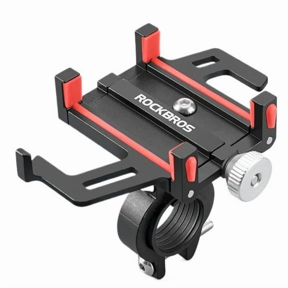 ROCKBROS Bicycle Handlebar Phone Holder Five Claws 55-100mm Expandable 360° Rotation High-Strength Aluminum Alloy Bike Mobile Phone Mount Bracket Holder