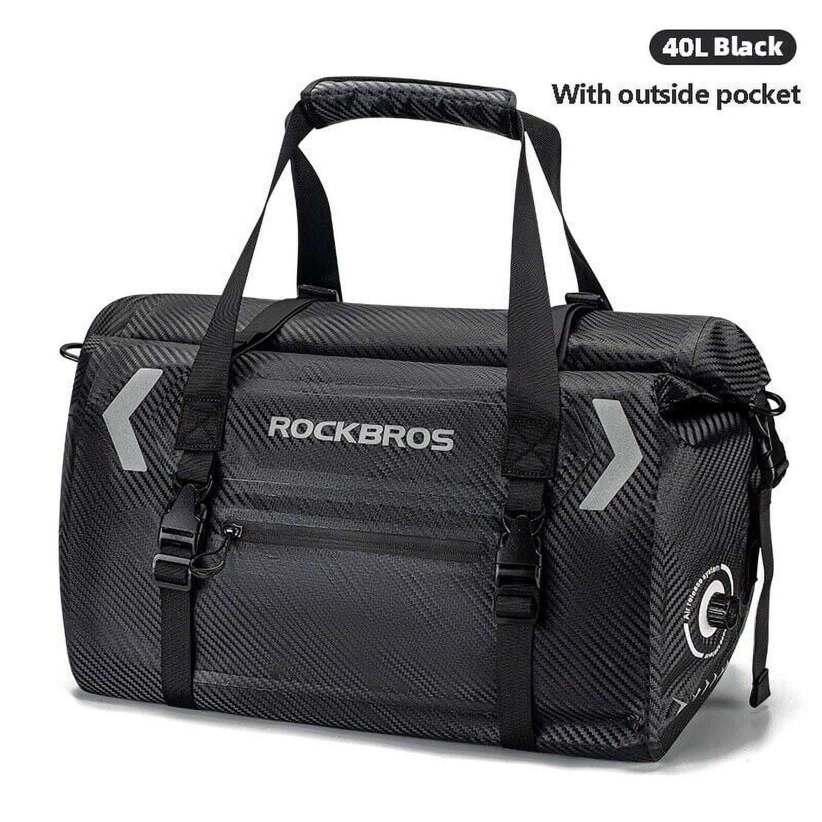 ROCKBROS Motorcycle Storage Bag Travel Bag Waterproof Bag 20-60L Rear Seat Bag Large Capacity Backpack 4 in 1 Multifunctional Rainproof Bag