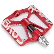 ROCKBROS Mountain Road Bike Pedals Bicycle Pedals Flat Platform Aluminum Alloy 4 Bearings 9/16"