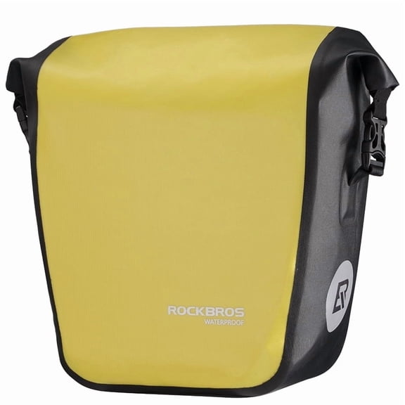Rockbros Bicycle Panniers & Rack Trucks 18L Yellow Multifunction Road Bike/MTB Mountain Bike Pannier, Rear Seat Trunk Rack Bag