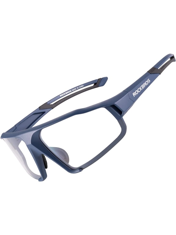 Photochromic Cycling Glasses for Men Cycling Glasses Clear Safety Glasses Road Mountain Bike Bicycle Glasses Blue