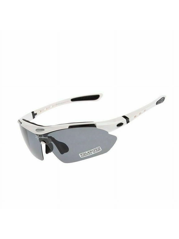 Polarized Cycling Glasses for Men Women, Sports Sunglasses with 5 Interchangeable Lenses, UV400 Wraparound Eyewear for Riding Fishing Running