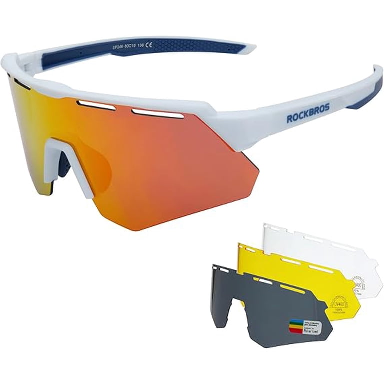 ROCKBROS Polarized Cycling Glasses with 4 Interchangeable  display picture 1