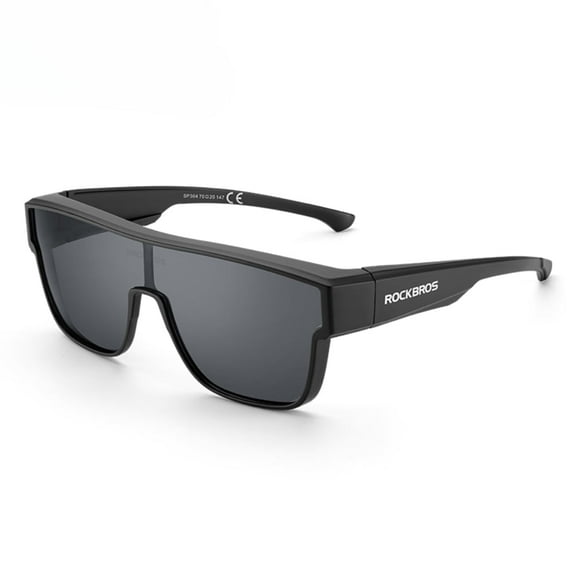 ROCKBROS Polarized Fit Over Glasses Sunglasses for Men Women,Wrap Around Sunglasses 100% UV400 Protection for Driving
