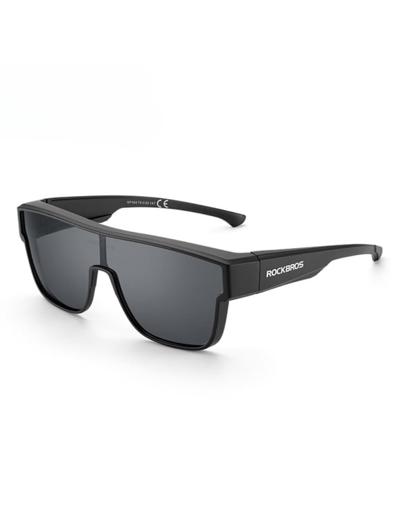 Polarized Fit Over Glasses Sunglasses for Men Women,Wrap Around Sunglasses 100% UV400 Protection for Driving