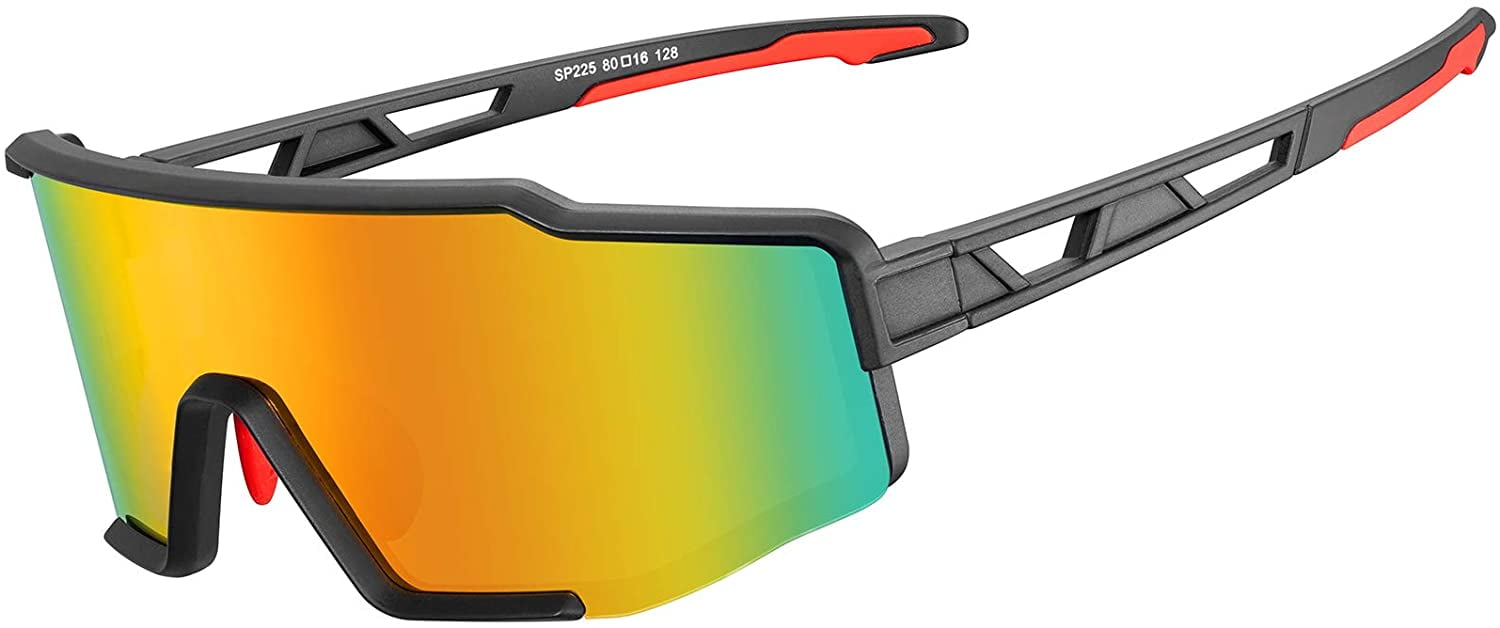 Polarized Cycling Glasses, Sports Sunglasses Biking Goggles Running Hiking  Golf Fishing Driving,Style 3G36319 