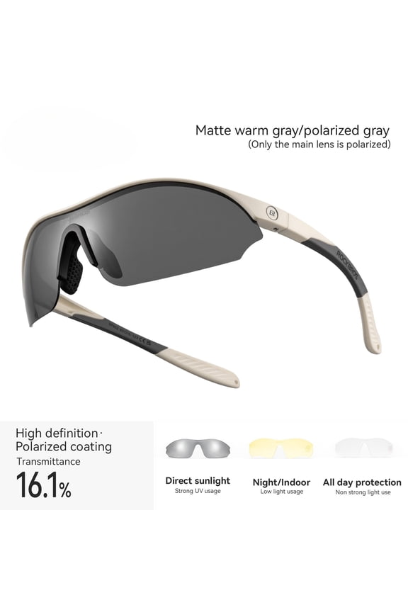 Polarized Sunglasses for Men Women, UV400 Protection Windproof Sport Sunglasses for Cycling Running Hiking