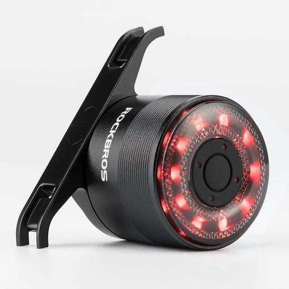 ROCKBROS Q1 Bike Tail Light Rear Bike Light 7 Color Five Modes Brightness Lightweight 300 mAh Recharging Waterproof  Bicycle Tail Light for Road Bike/Mountain Bike MTB Night Ride
