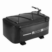 ROCKBROS Rear Bike Pannier Bag & Rack Trunk, 6L, Black