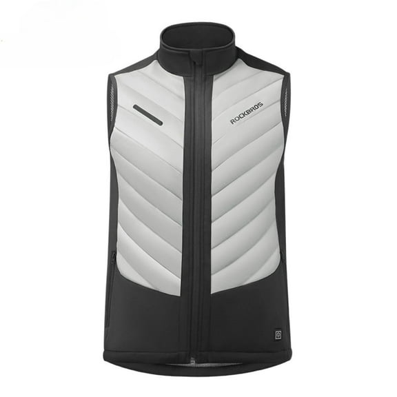 ROCKBROS Riding Vest Winter Heat Vest 3-speed Temperature Control Internal Thermal Circulation Dual Mesh Warm Keeping