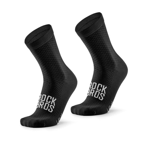 ROCKBROS Road to Sky Cycling Socks for Men & Women, Breathable Quick-Dry Wicking Athletic Crew Socks