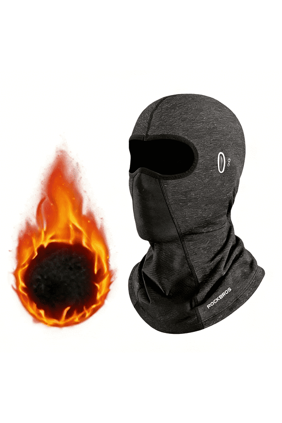 Winter Balaclava Outdoor Unisex Windproof Thermal Face Mask with Temple Hole for Sunglasses Wearing