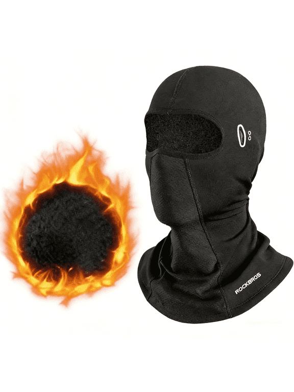 Winter Balaclava Outdoor Unisex Windproof Thermal Face Mask with Temple Hole for Sunglasses Wearing