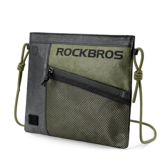 ROCKBROS Tyvek Series Bicycle Handlebar Front Bag,Multifunctional Cycling Bags 1.5L Capacity Waterproof with Adjustable Shoulder Straps Bike Bags