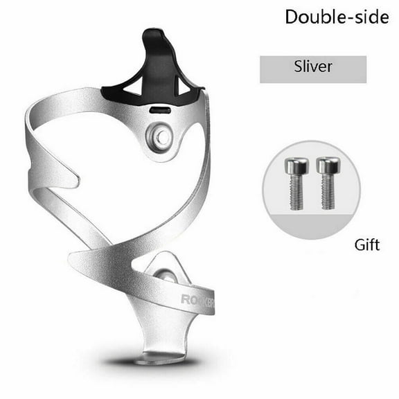ROCKBROS Universal Water Bottle Bike Cage (Multi-Position, Silver)
