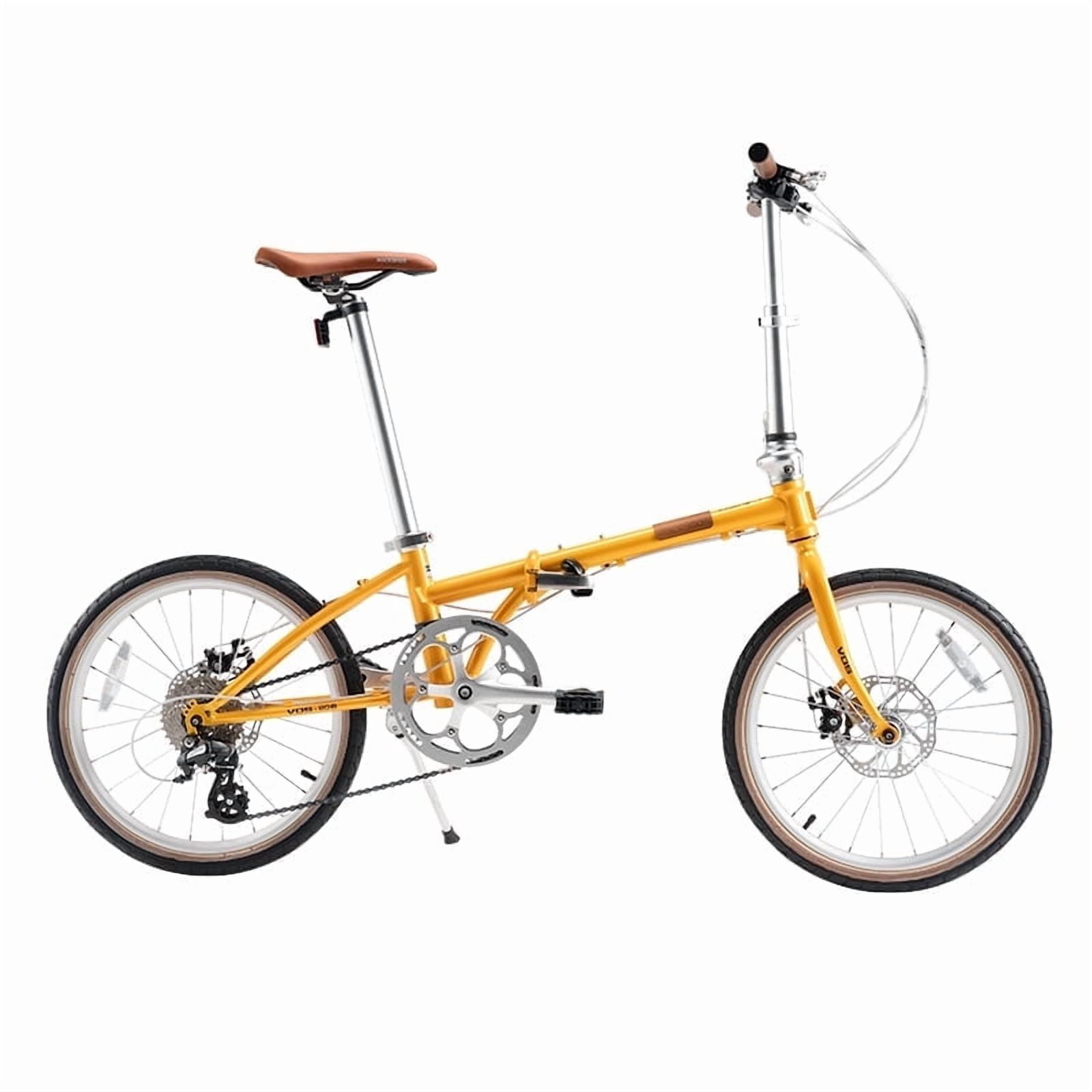 ROCKBROS VDS Folding Bike with 8 Speed 11-32T Cassette Wire-drawn Disc Brake 20 Inch Foldable Bike