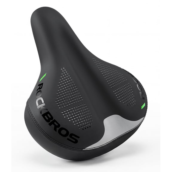 ROCKBROS Wide Bike Seat, Adjustable Air Cushion Bicycle Saddle for Men and Women