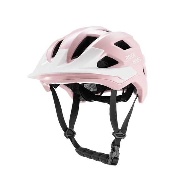 ROCKBROS Youth Mountain Bike Helmet Comfortable & Odorless Antibacterial Lining Kids Cycling Helmet Adjustable Brim Stable Fit