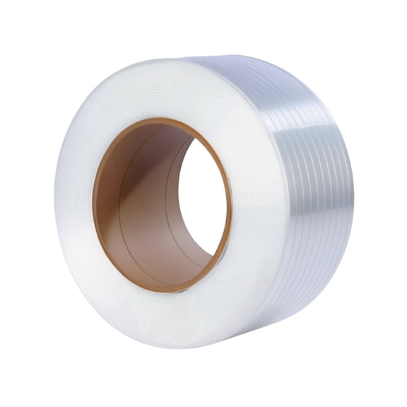 ROCKCUB Polypropylene Strapping Roll, Heavy Duty, 300 lbs Break Strength, 1 Roll, 6000 ft x 1/2 in x 0.03 in, White