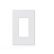 Hyper Tough Rocker Screwless Wallplate, Impact Resistant, Snaps Securely into Place for a Smooth Finish, White