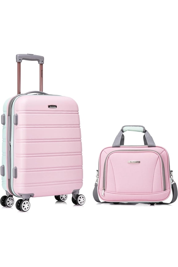 Melbourne Hardside Expandable Spinner Wheel Luggage, Carry-On 20-Inch and Tote 14-Inch, Mint