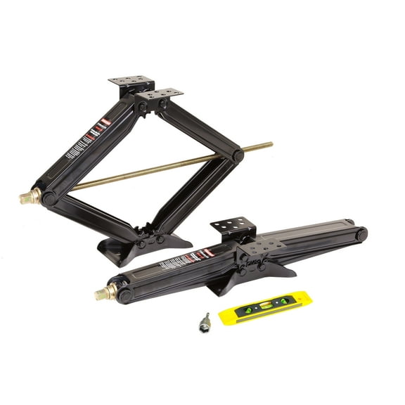 ROCKMAN RV Camper Trailer Stabilizer Leveling Scissor Jacks Kit 24" 5000 bls Set 2