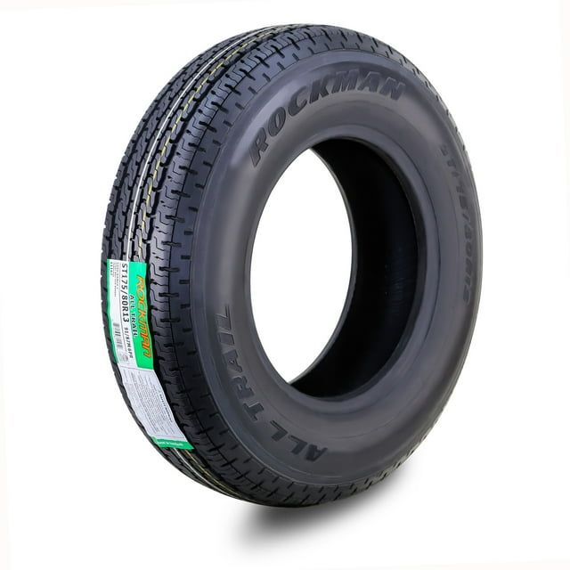 ROCKMAN Trailer Tire ST175/80R13 6-Ply Load Range C 91M Steel Belted ...