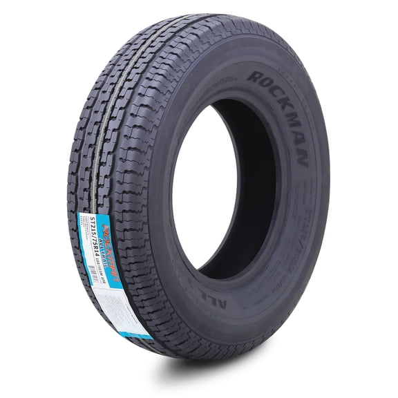 ROCKMAN Trailer Tire ST215/75R14 8-Ply Load Range D 108M Steel Belted Radial 11171, Set1