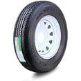 thumbnail image 1 of ROCKMAN Trailer Tire Wheel Assembly ST225/75R15 10-Ply E 117M 6 Lug on 5.5" PCD White Spoke Rim, 1 of 5
