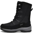 thumbnail image 1 of ROCKMARK Women's Tactical Winter Snow Boots Waterproof Mid-Calf Outdoor Style Slip-On Comfort Fur Lined Warm, 1 of 10
