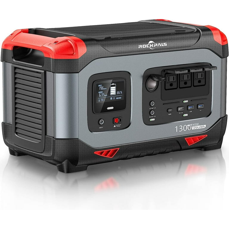 ROCKPALS ポータブル電源 RP1300 1254Wh 2台セット ROCKPALS Portable Power Station 1254.4Wh, 1300W LiFePO4