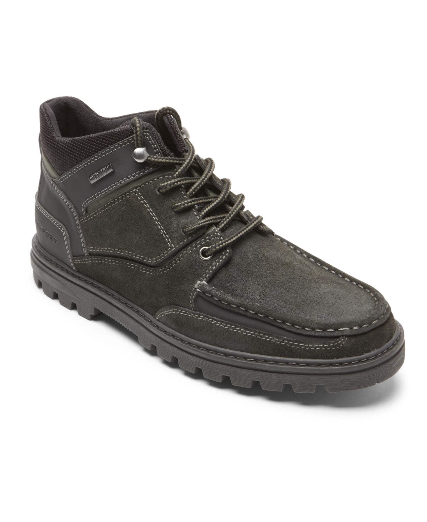 NWOB ROCKPORT Mens Black Waterproof Non-Slip Round Toe Lace  display picture 3