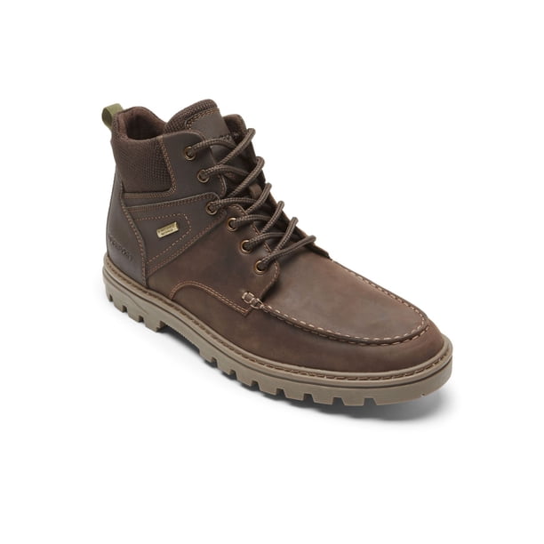 ROCKPORT Mens Brown Water Resistant Round Toe Lace-Up  display picture 1