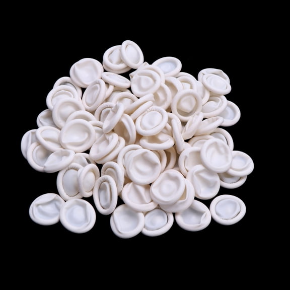 ROCKROK 100pcs Disposable Fingerfinger Protector Finger Cover Cradles Rubber Gloves