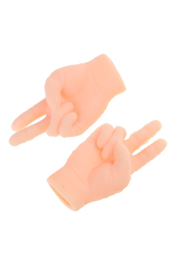 2 Pack Finger Puppets Tiny Hand for Cats Funny Finger Small Hand Set