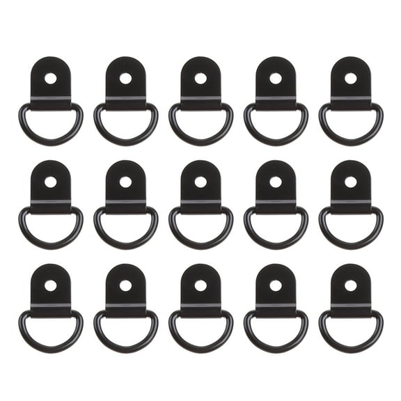 ROCKROK 20Pcs Multipurpose D Shape Pull Hook Trailer Cargo Tie Down Anchor Ring Buckle