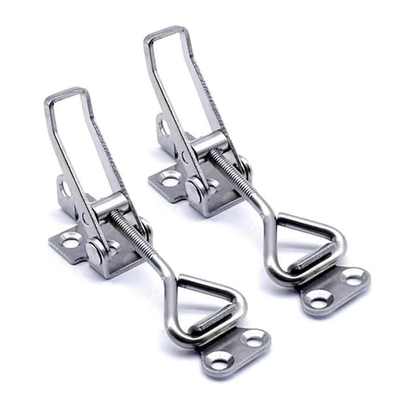 ROCKROK 2pcs/set Secure Safe Locking Set Lockable Fasteners for Closure on Cabinets